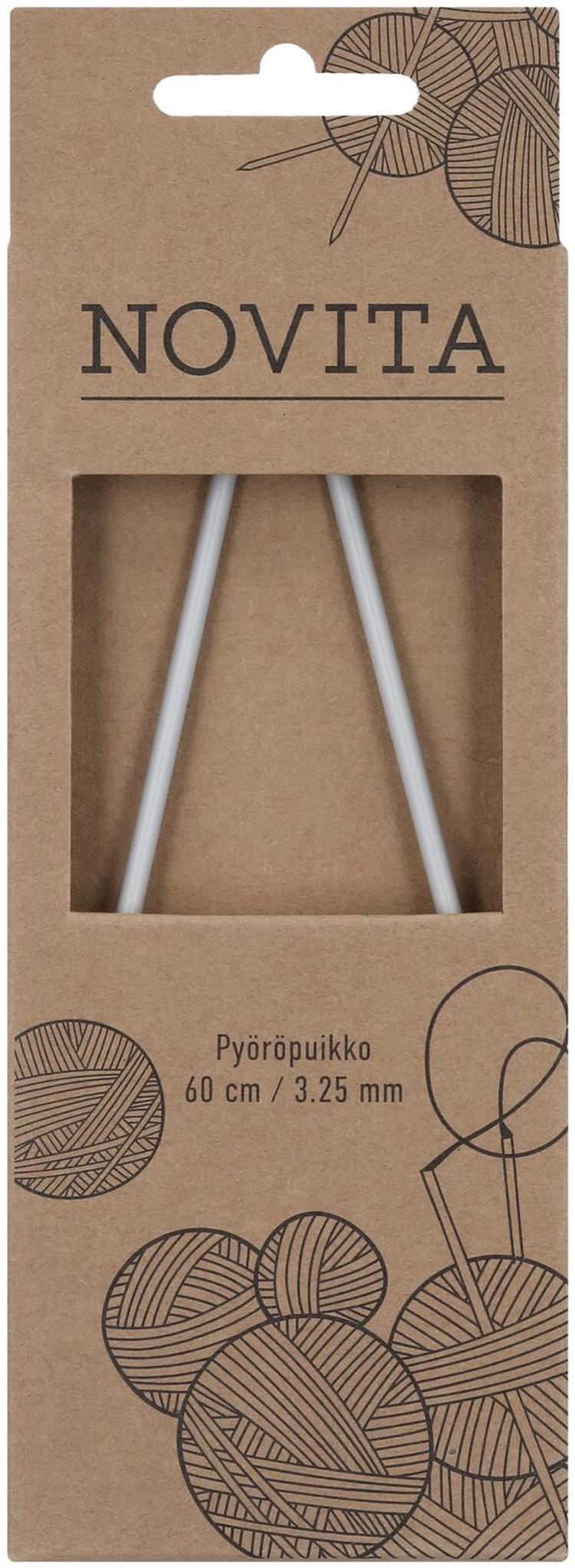 Novita Pyöröpuikko 60cm - 3,25 mm harmaa