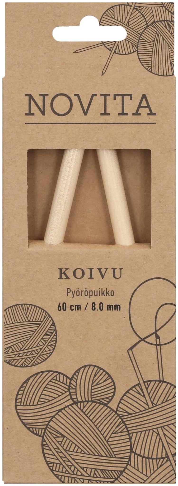 Novita Pyöröpuikko koivu 60cm - 8mm