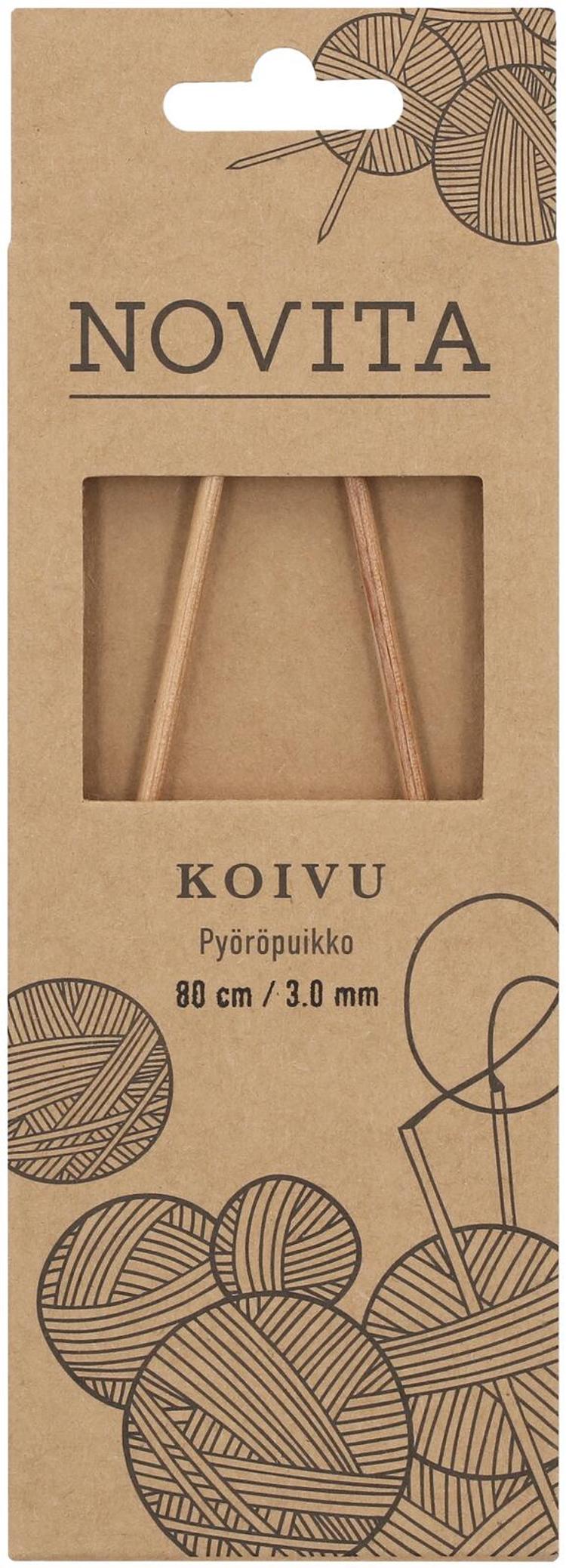 Novita Pyöröpuikko koivu 80cm - 3mm