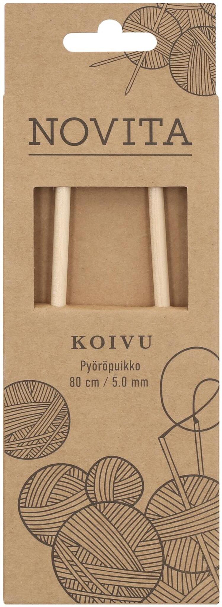 Novita Pyöröpuikko koivu 80cm - 5mm