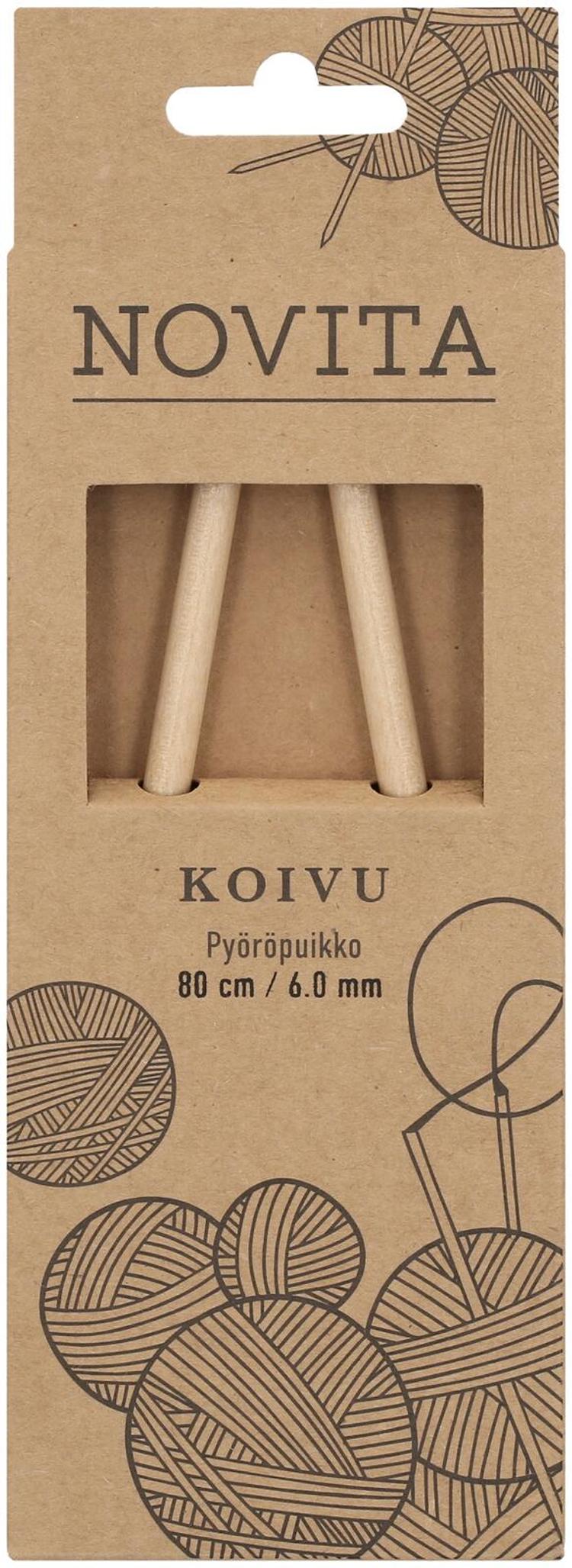 Novita Pyöröpuikko koivu 80cm - 6mm