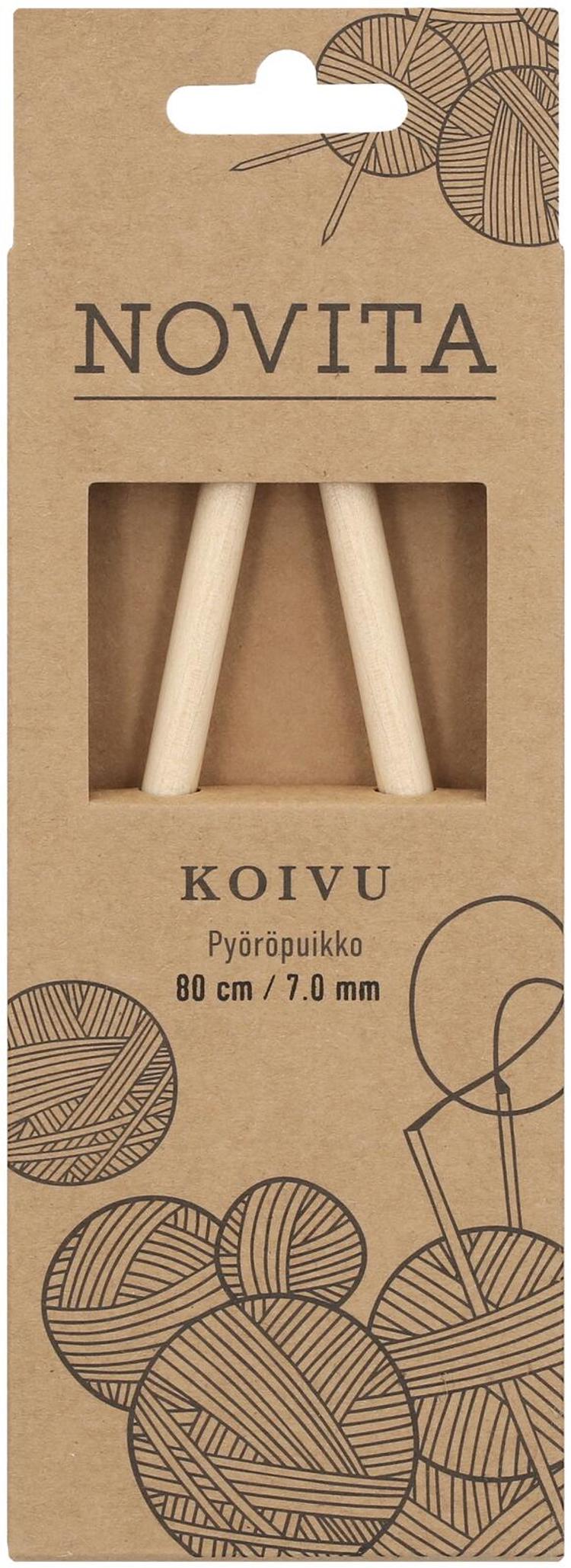 Novita Pyöröpuikko koivu 80cm - 7mm