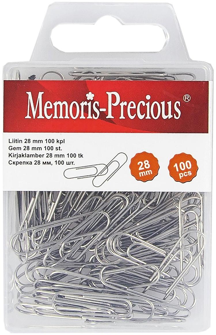 Memoris Precious paperiliitin 28 mm nikkeli 100 kpl