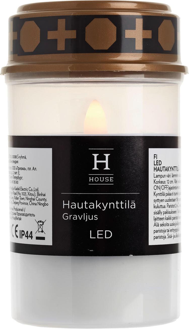 House LED-hautakynttilä