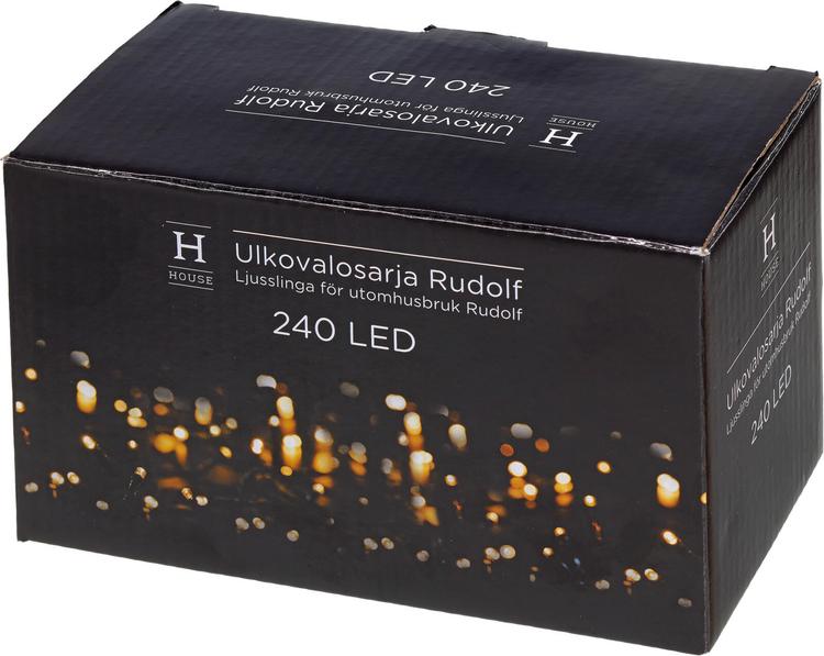 House Rudolf ulkovalosarja 240 LED IP44