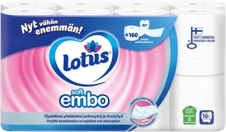 LOTUS Soft Embo wc-paperi 16 rll