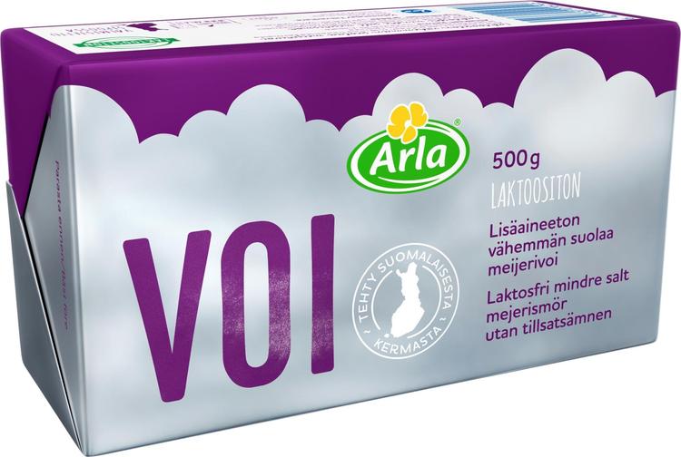 Arla laktoositon vähemmän suolaa 500 g meijerivoi