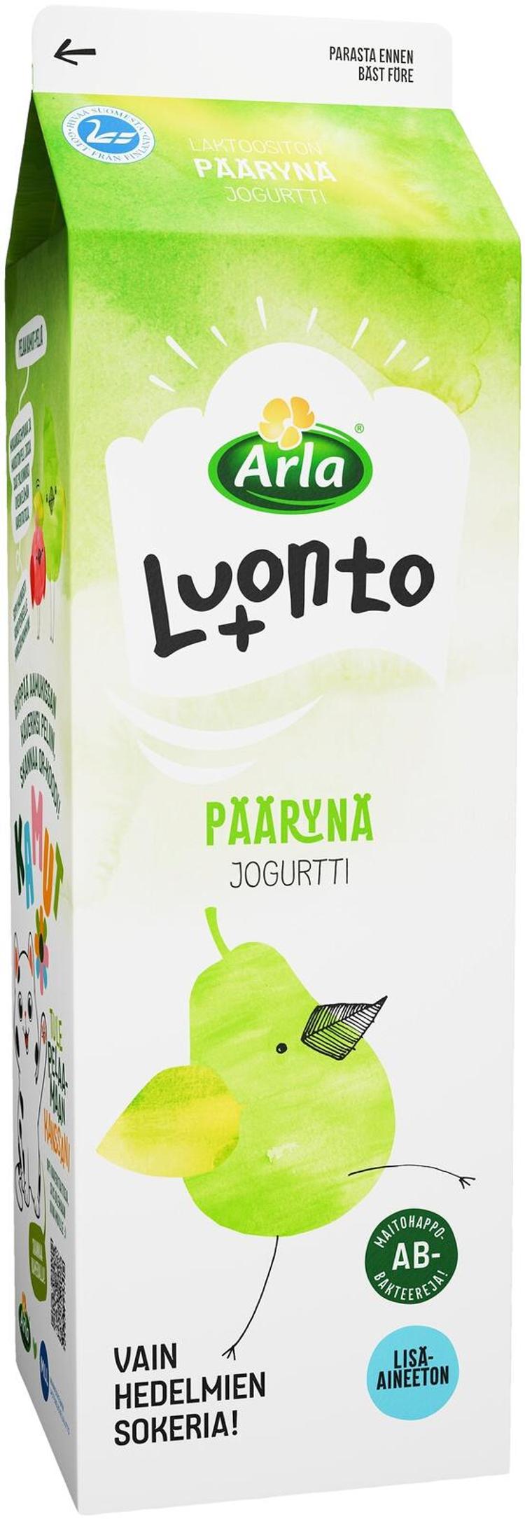 Arla Luonto+ AB 1kg laktoositon Päärynäjogurtti