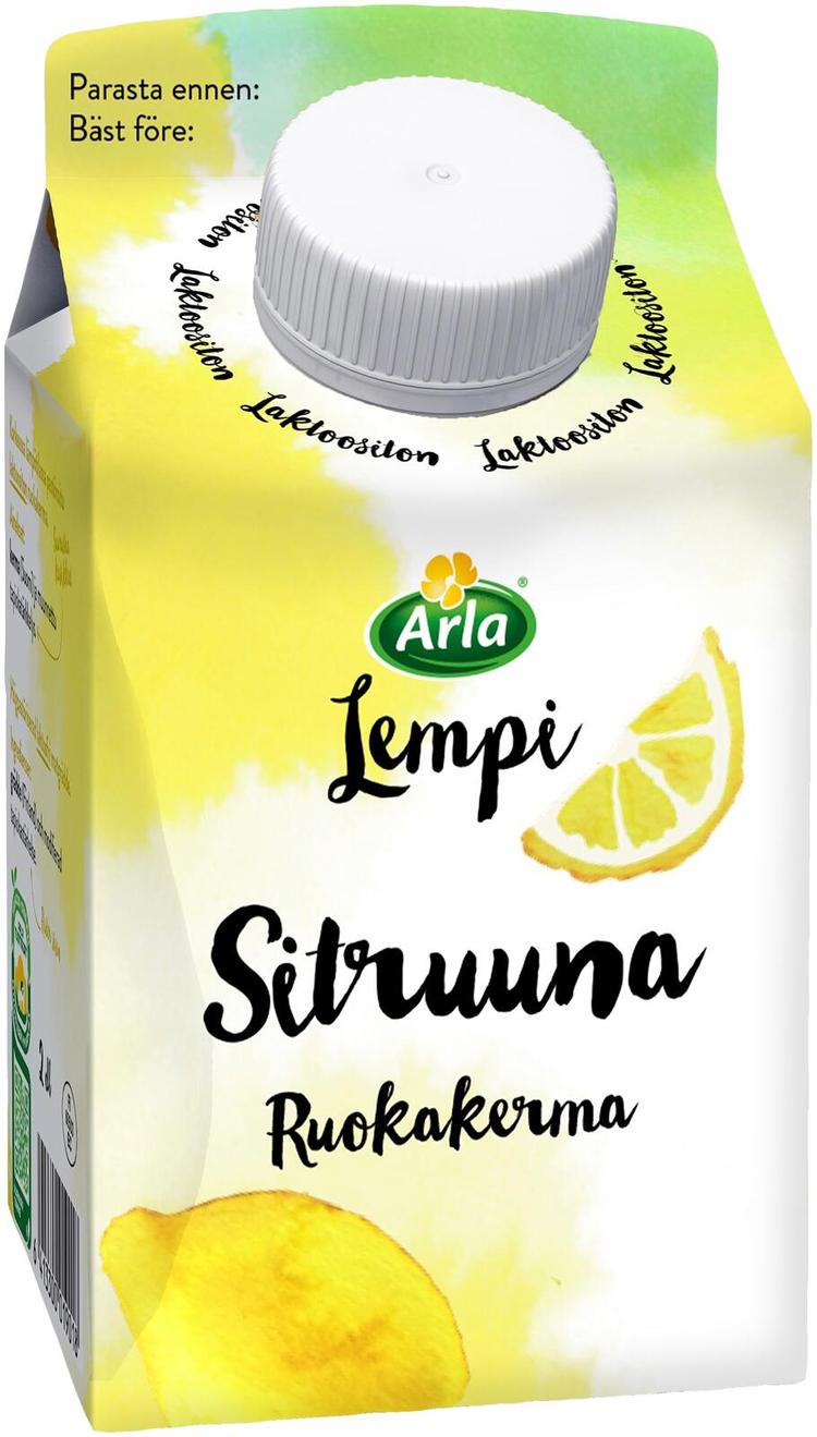 Arla Lempi Sitruuna ruokakerma laktoositon 2 dl