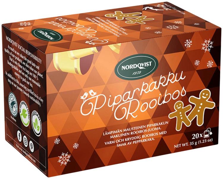 Nordqvist Piparkakku Rooibos 20 x 1,75 g