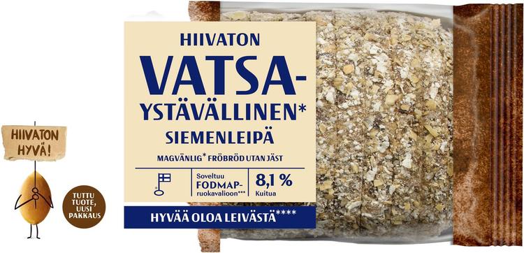 Fazer Vatsaystävällinen hiivaton siemenleipä 420g