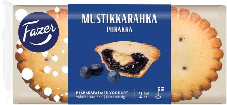 Fazer Mustikkarahkapiirakka 2kpl 140g