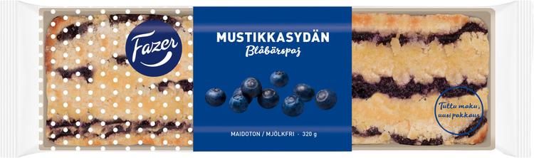 Fazer Mustikkasydän 320g, marjapiiras