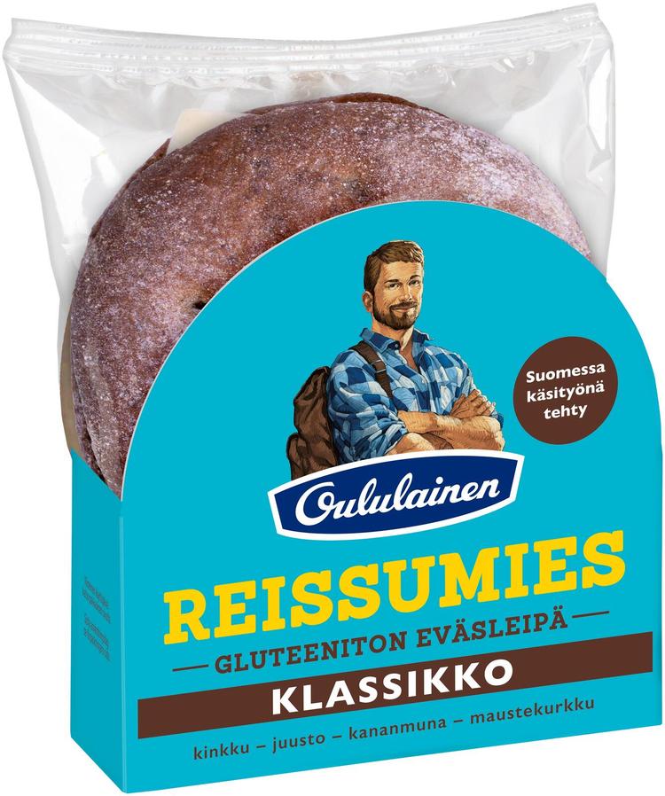 Oululainen Reissumies Gluteeniton Eväsleipä Klassikko 160g