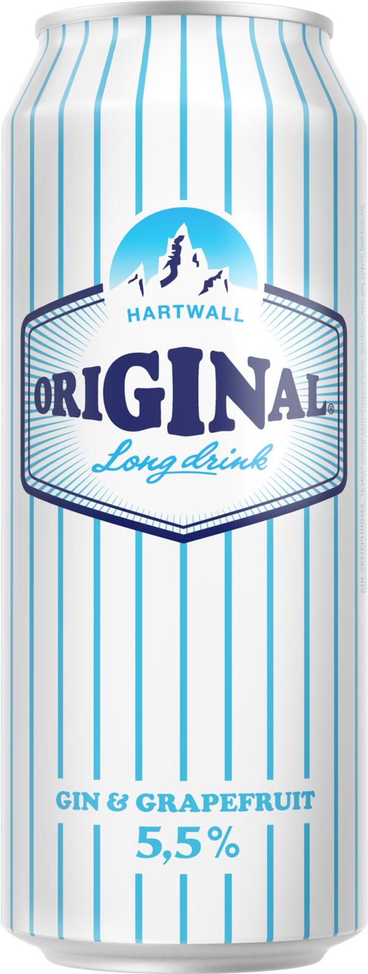 Hartwall Original Long Drink White Label Grapefruit 5,5% 0,5 l