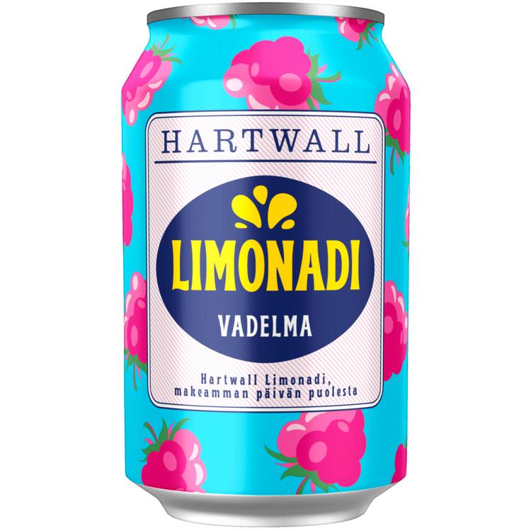 Hartwall Limonadi Vadelma virvoitusjuoma 0,33 l