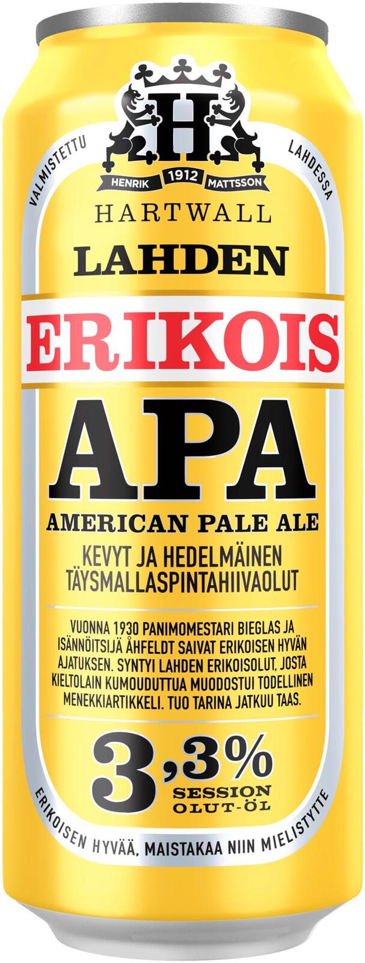 Lahden Erikois Session APA olut 3,3% 0,5 l