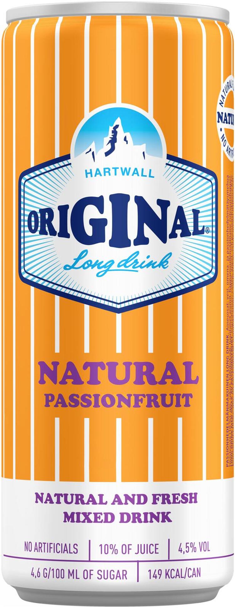 Hartwall Original Long Drink Natural Passionfruit 4,5% 0,33 l