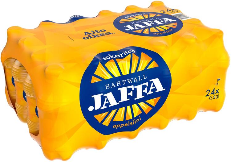 24 x Hartwall Jaffa Appelsiini Sokeriton virvoitusjuoma 0,33 l