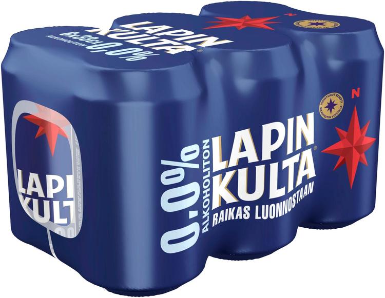 6 x Lapin Kulta alkoholiton olut 0,0% 0,33 l