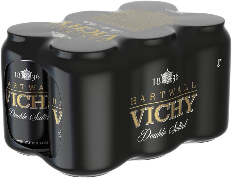 6 x Hartwall Vichy Original Double Salted kivennäisvesi 0,33 l