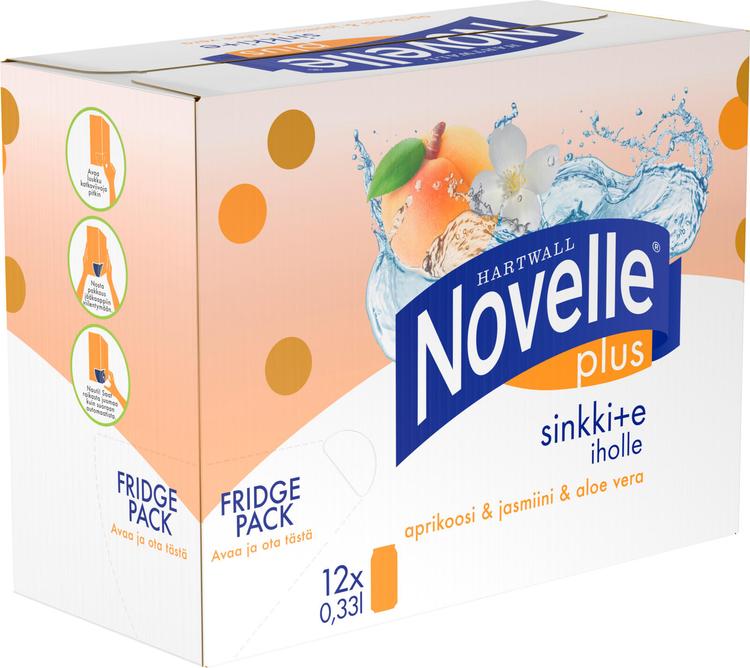 12 x Hartwall Novelle Plus Sinkki + E 0,33 l