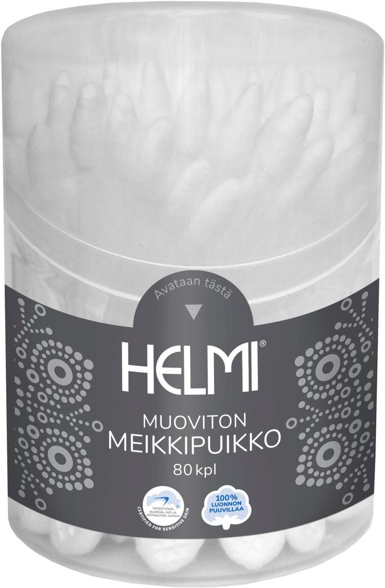 Helmi muoviton meikkipuikko 80 kpl