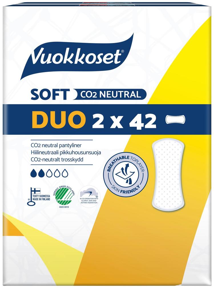 Vuokkoset Soft Duo pikkuhousunsuoja 2x42 kpl