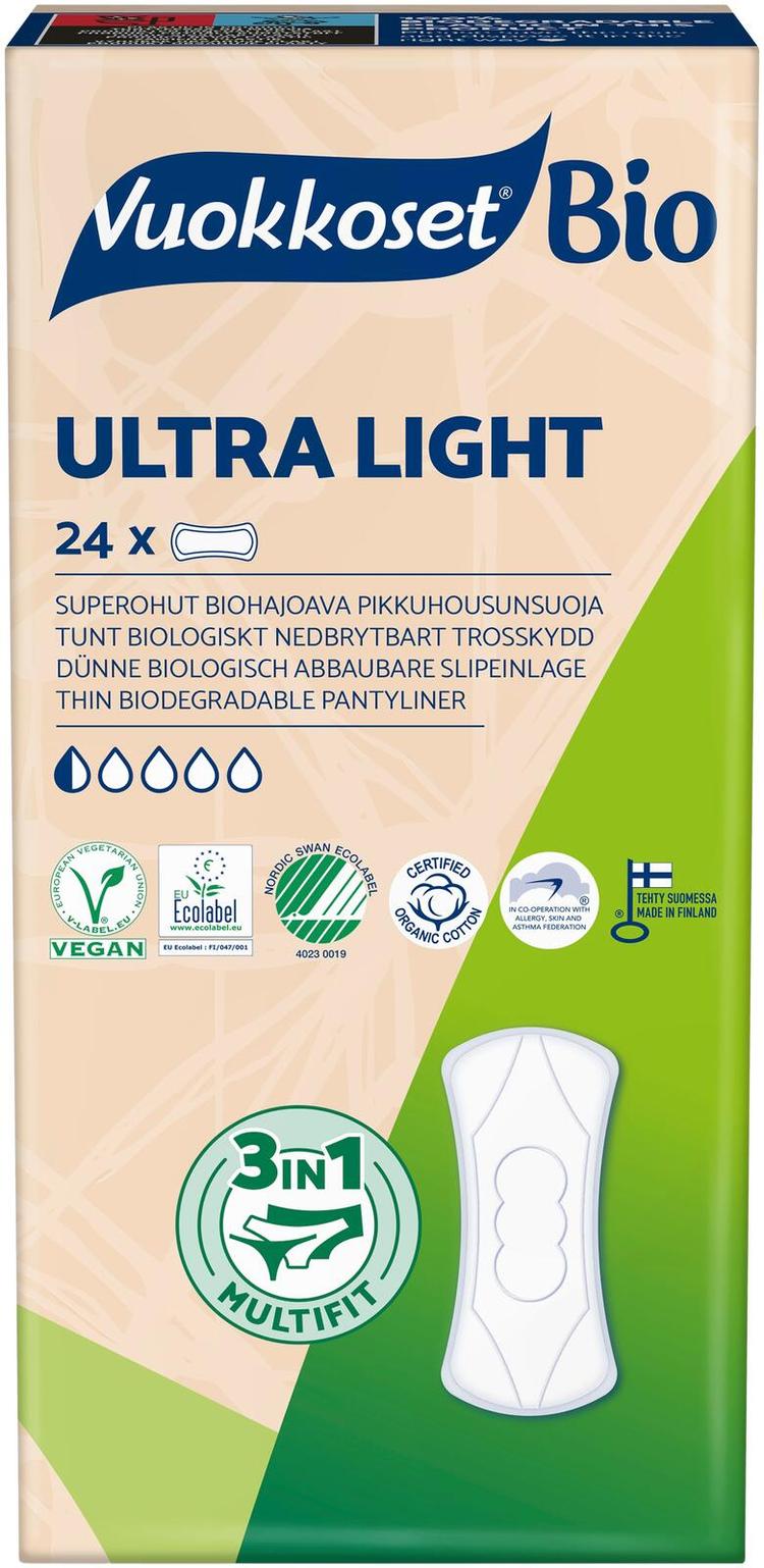 Vuokkoset Bio Ultra Light pikkuhousunsuoja 24 kpl