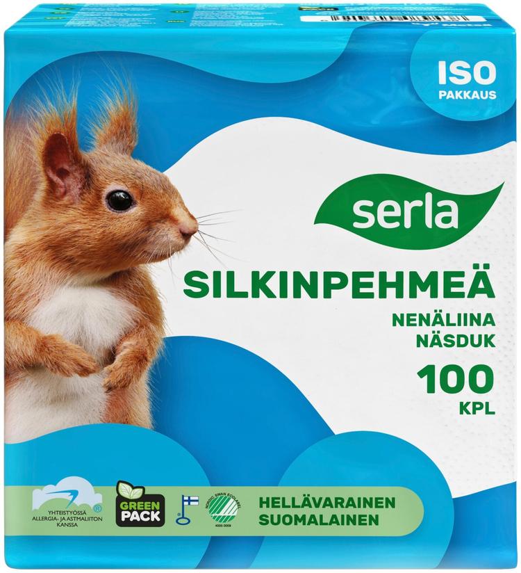 Serla Silkinpehmeä nenäliina 100kpl