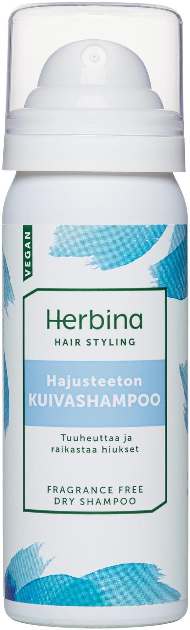 Herbina 50ml Hajusteeton kuivashampoo