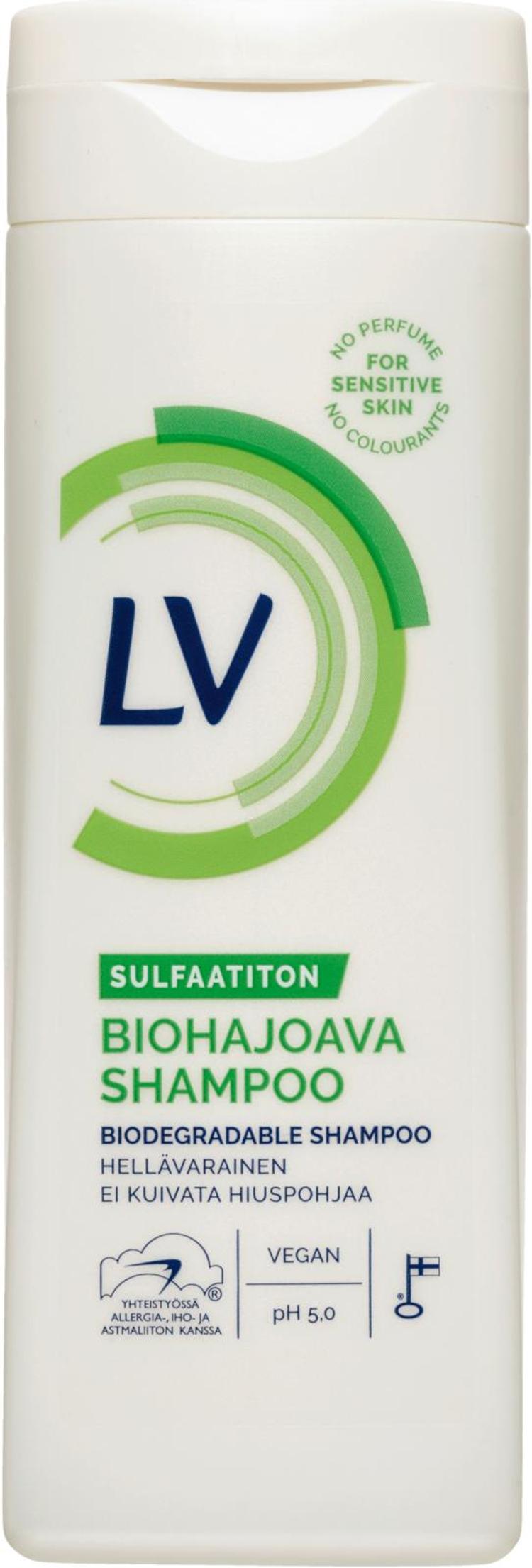 LV 250ml Biohajoava sulfaatiton shampoo Skaupat ruoan verkkokauppa