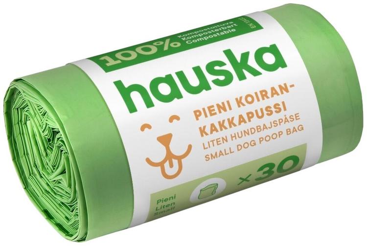 Hauska biohajoava koirankakkapussi pieni 30kpl 200x300 vihreä