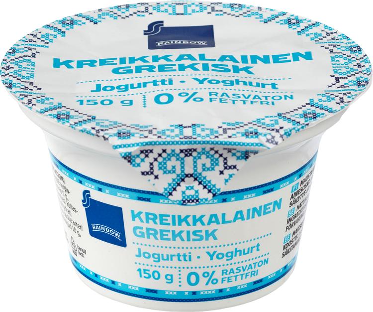 Rainbow 150g kreikkalainen jogurtti 0%