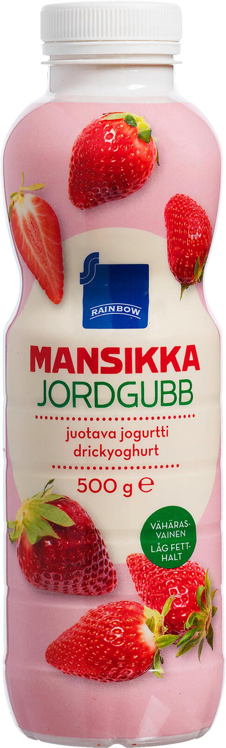 Rainbow juotava mansikkajogurtti 500 g