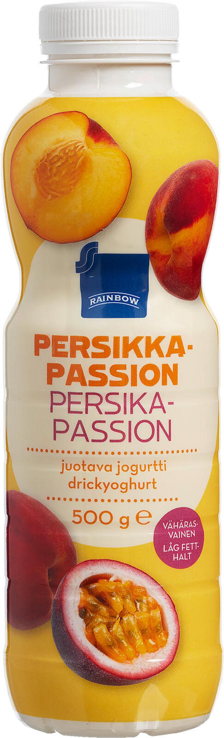 Rainbow juotava persikka-passion jogurtti 500g