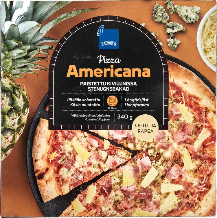 Rainbow Americana pizza pakaste 340g