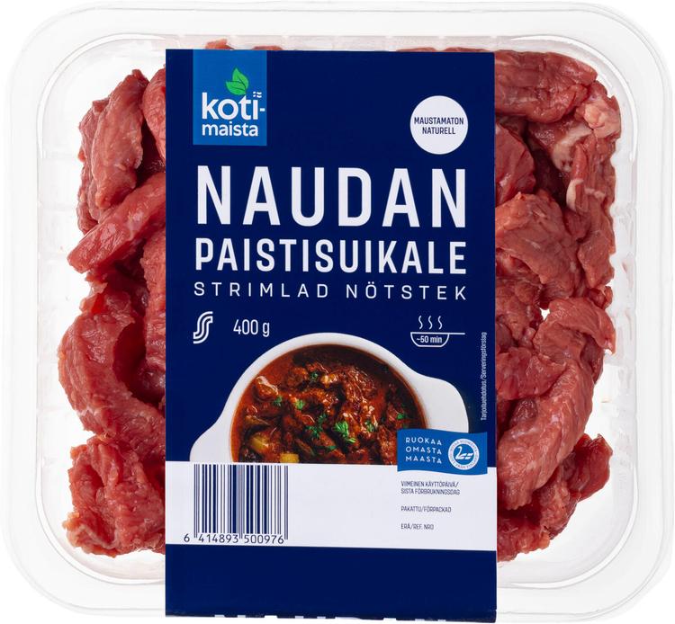 Kotimaista naudan paistisuikale 400g