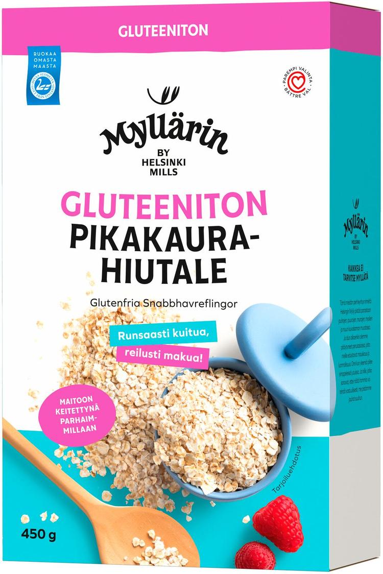 Myllärin Gluteeniton Pikakaurahiutale 450 g