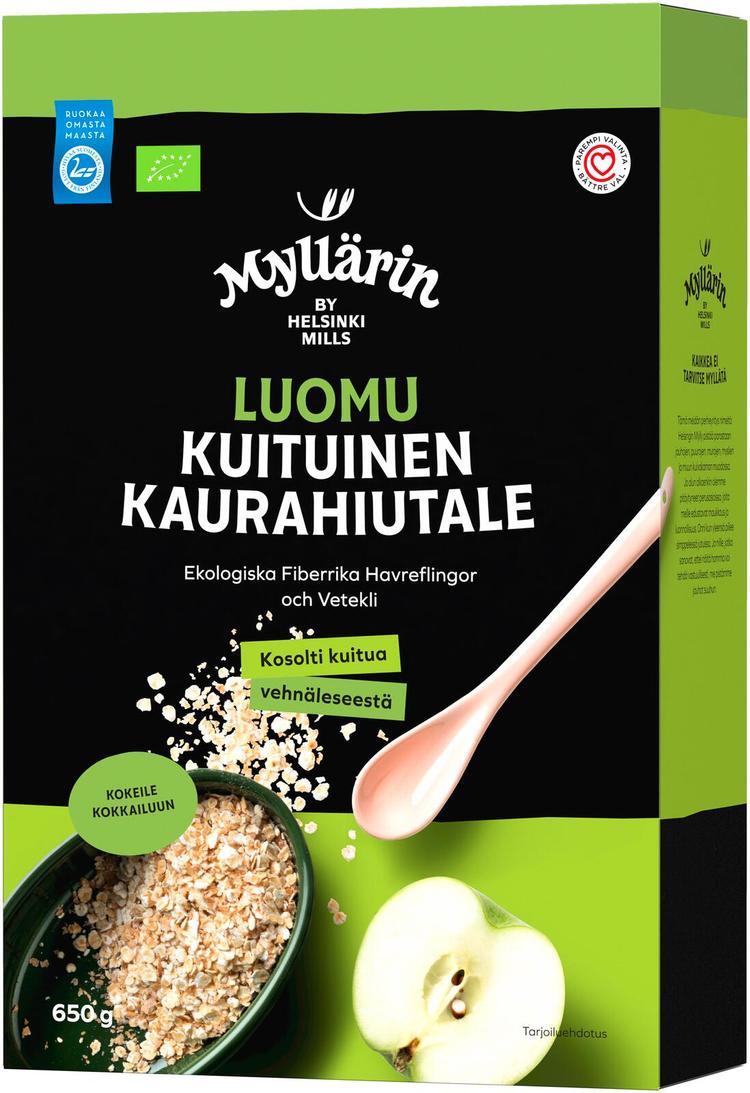 Myllärin Luomu Kuituinen Kaurahiutale 650 g