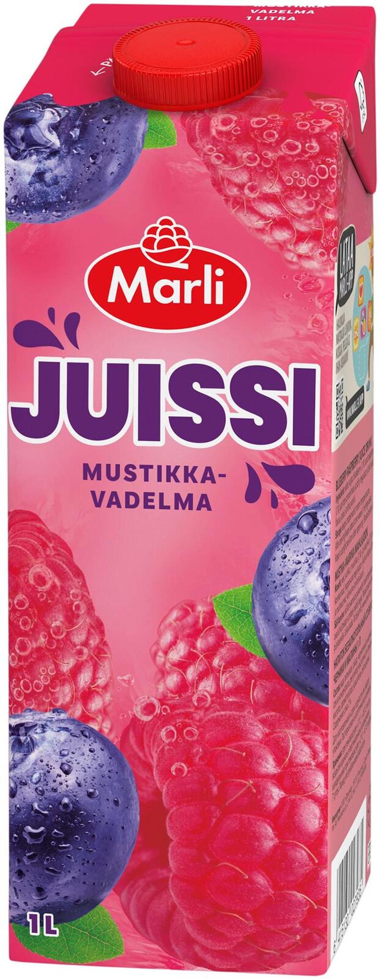 Marli Juissi Mustikka-vadelmamehujuoma 1 L