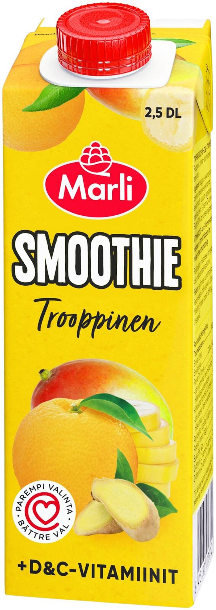 Marli Trooppinen smoothie + D&C-vitamiini 0,25L