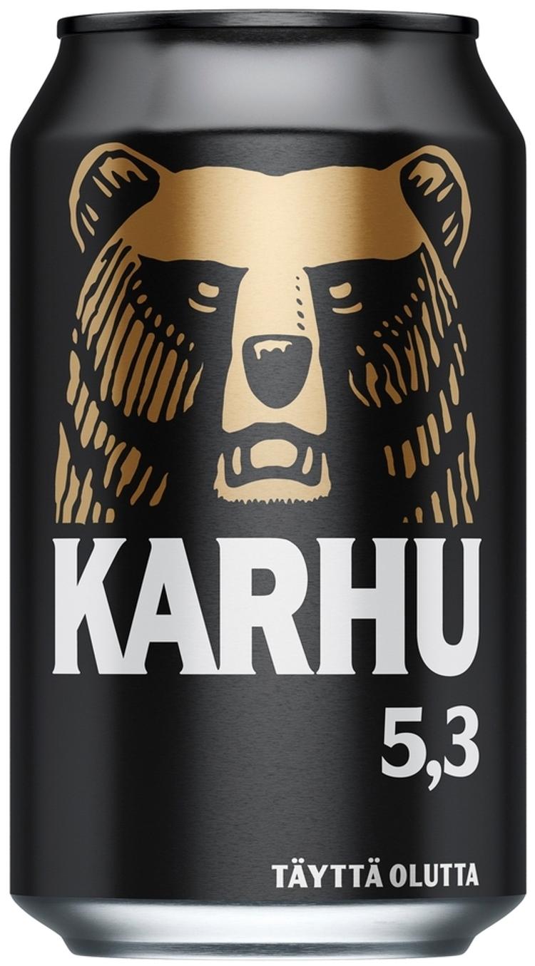 Karhu Lager olut 5,3 % tölkki 0,33 L