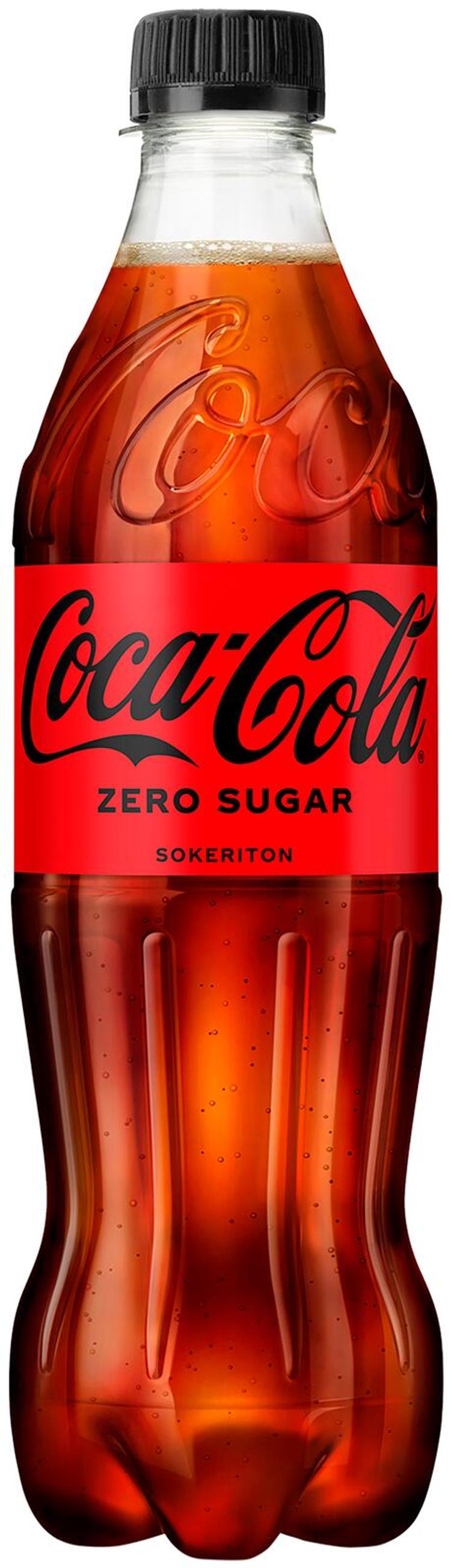 Coca-Cola Zero Sugar virvoitusjuoma muovipullo 0,5 L