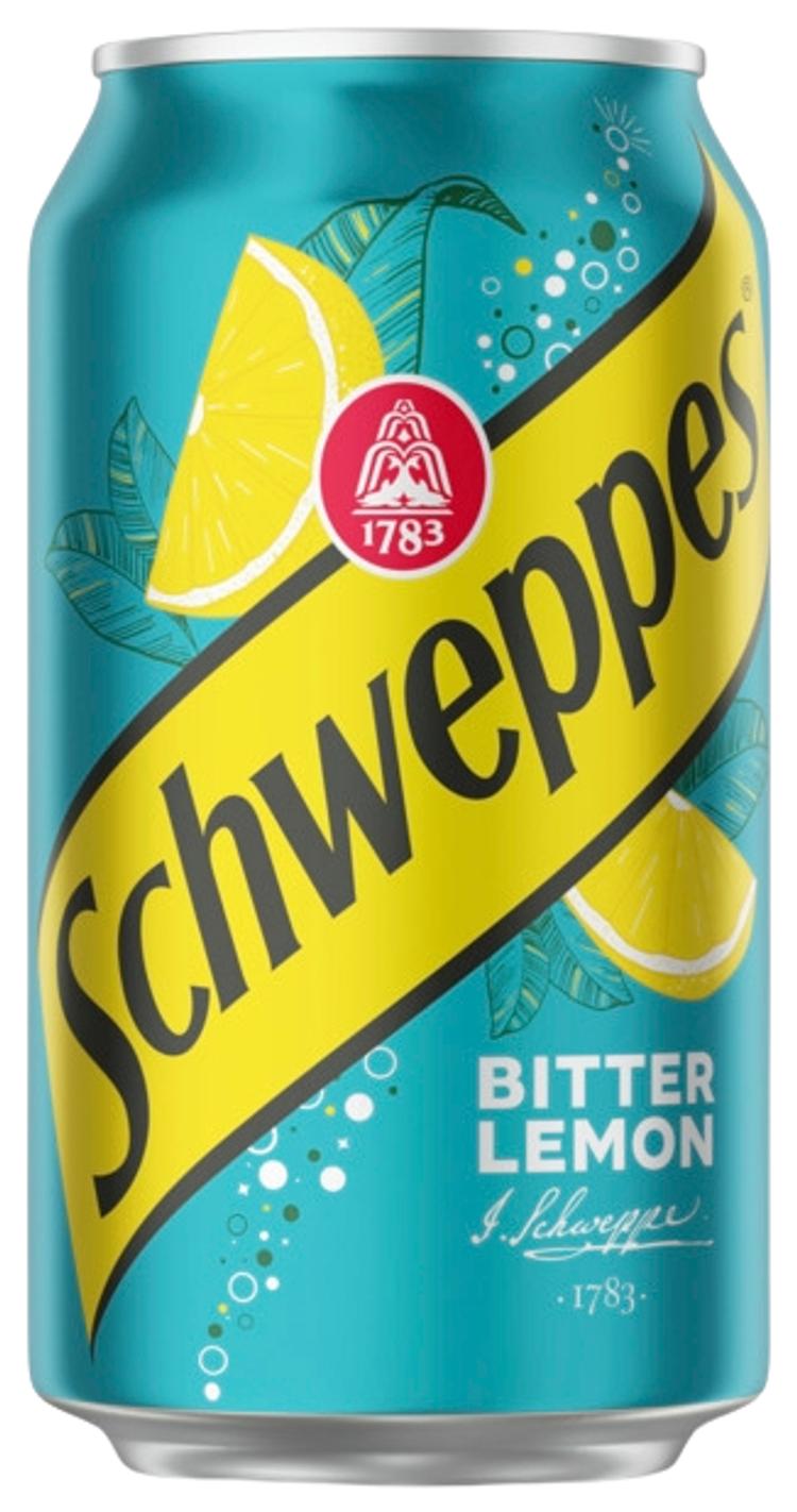 Schweppes Bitter Lemon virvoitusjuoma tölkki 0,33 L