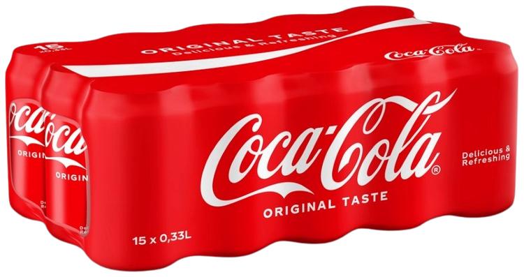 15-pack Coca-Cola Original Taste virvoitusjuoma tölkki 0,33 L