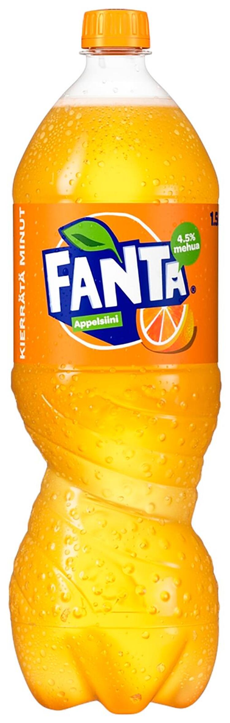 Fanta Appelsiini virvoitusjuoma muovipullo 1,5 L