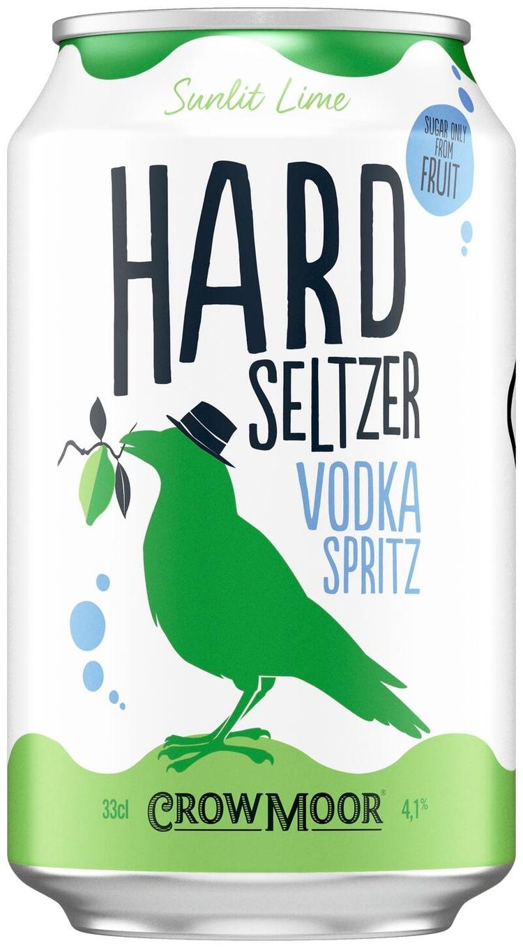 Crowmoor Vodka Spritz Sunlit Lime 4,1% tölkki 0,33L