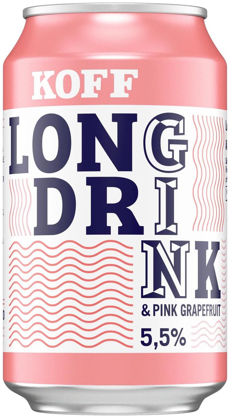 Koff Long Drink Pink Grapefruit 5,5 % tölkki 0,33 L