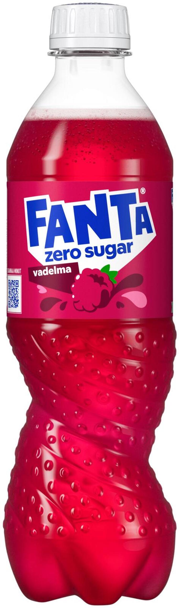 Fanta Vadelma Zero virvoitusjuoma muovipullo 0.5 L